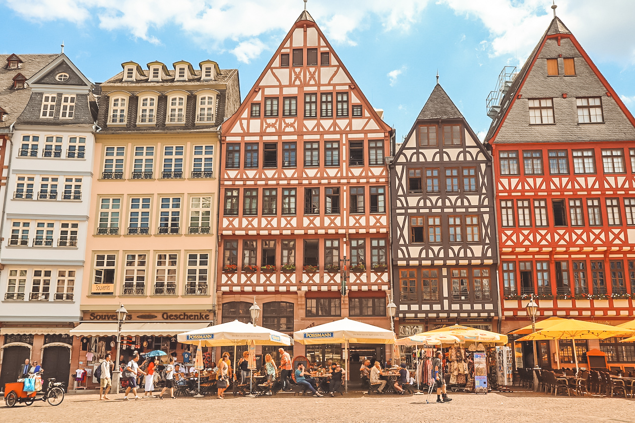 42 Instagram Hot Spots in Europe - Römerberg in Frankfurt, Germany