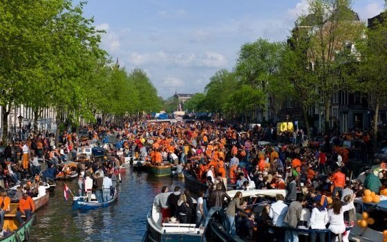 Königs-Tag zu feiern, in den Niederlanden