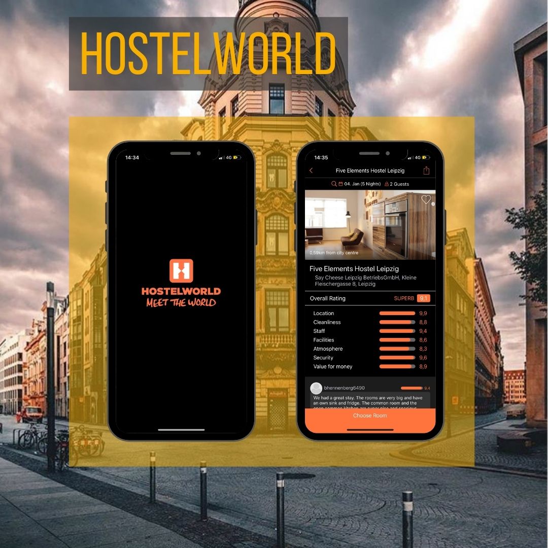 Hostelworld - Top 12 Travel Apps